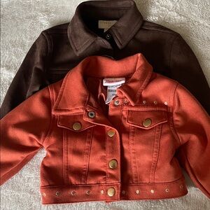 Brown and Orange Kids Jackets Set